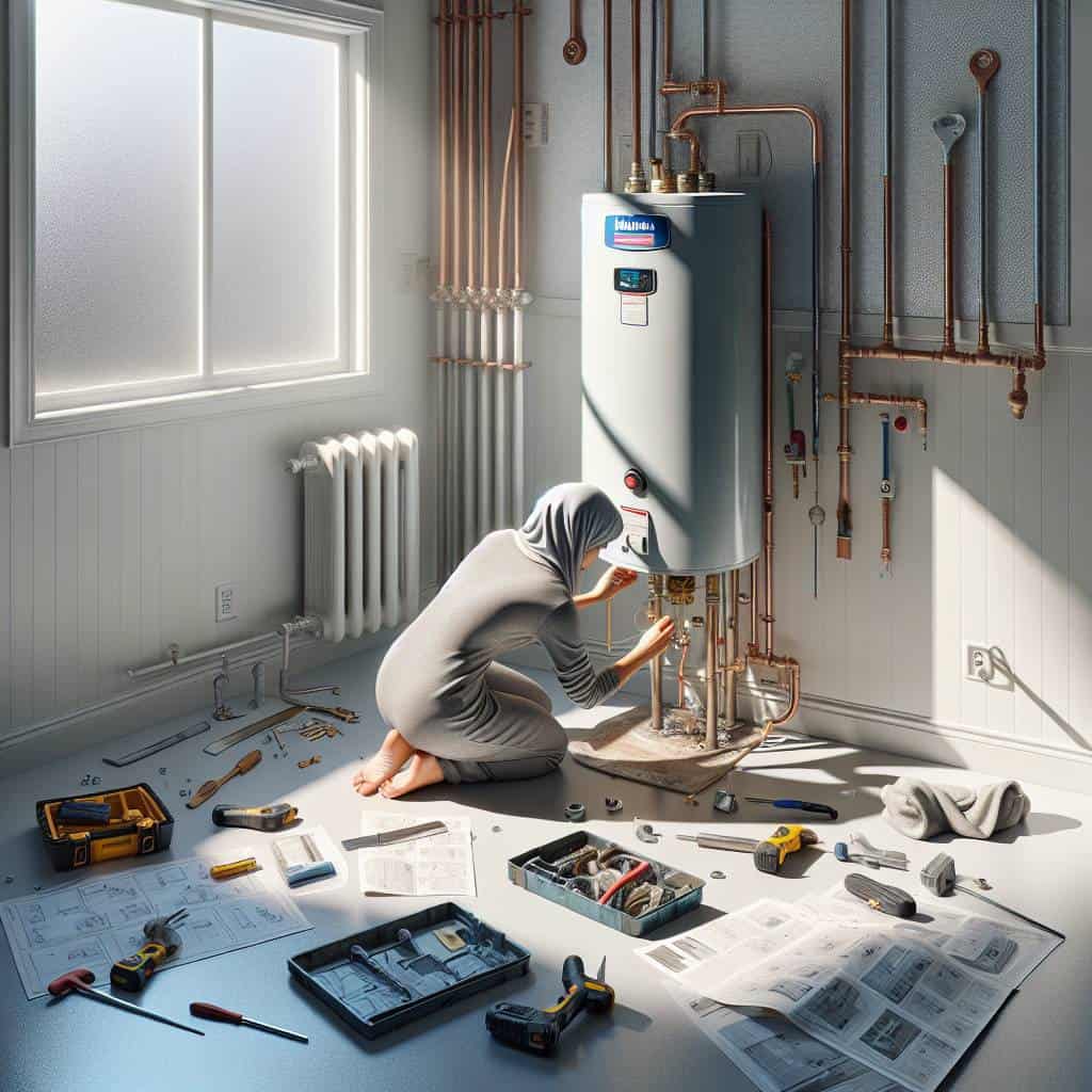 A guide to installing a water heater.