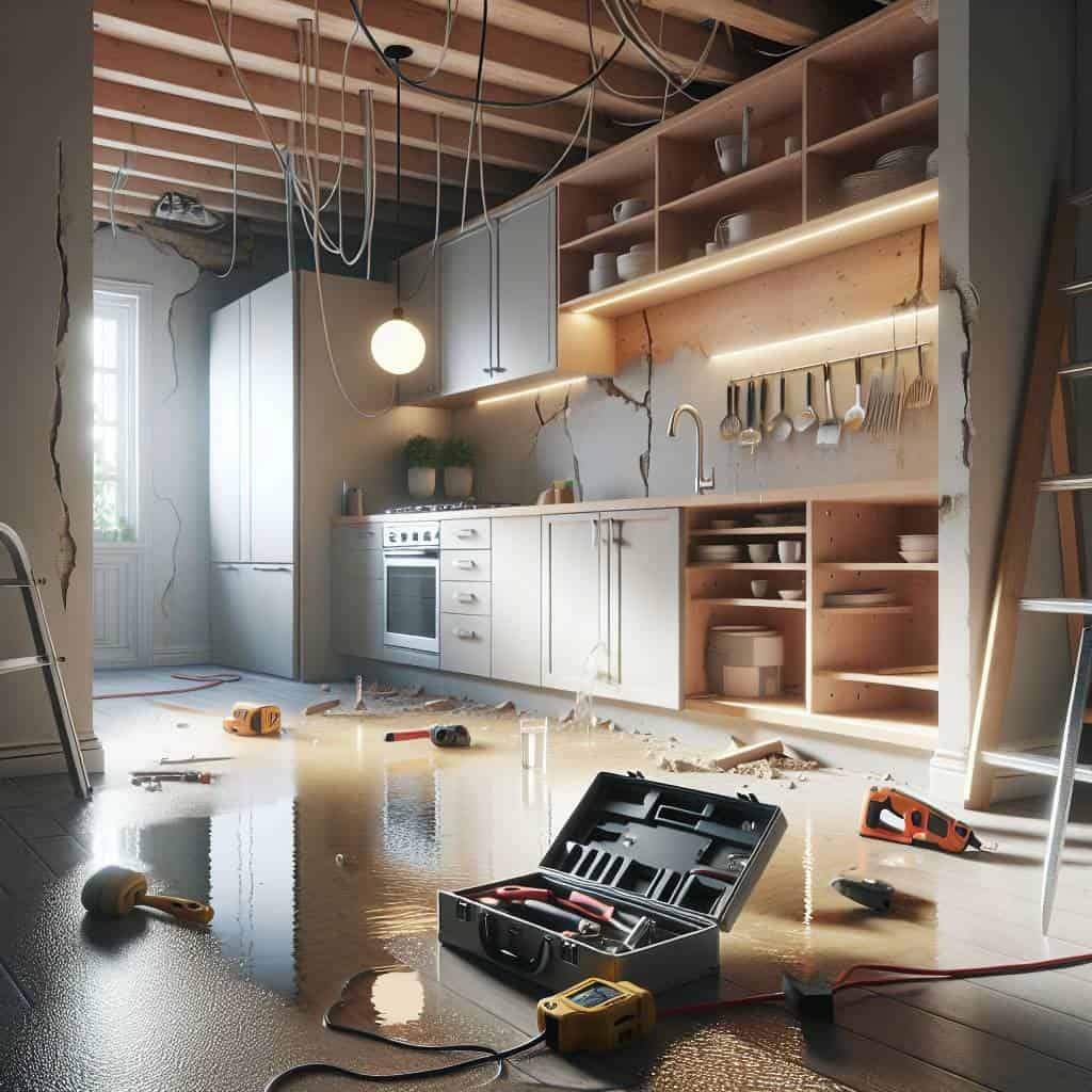 Common renovation mistakes to avoid depicted.