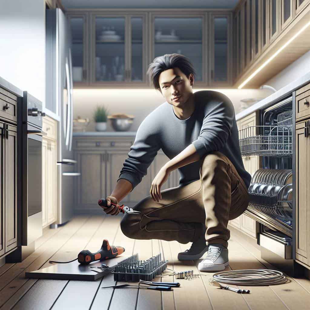 How to install a dishwasher guide.