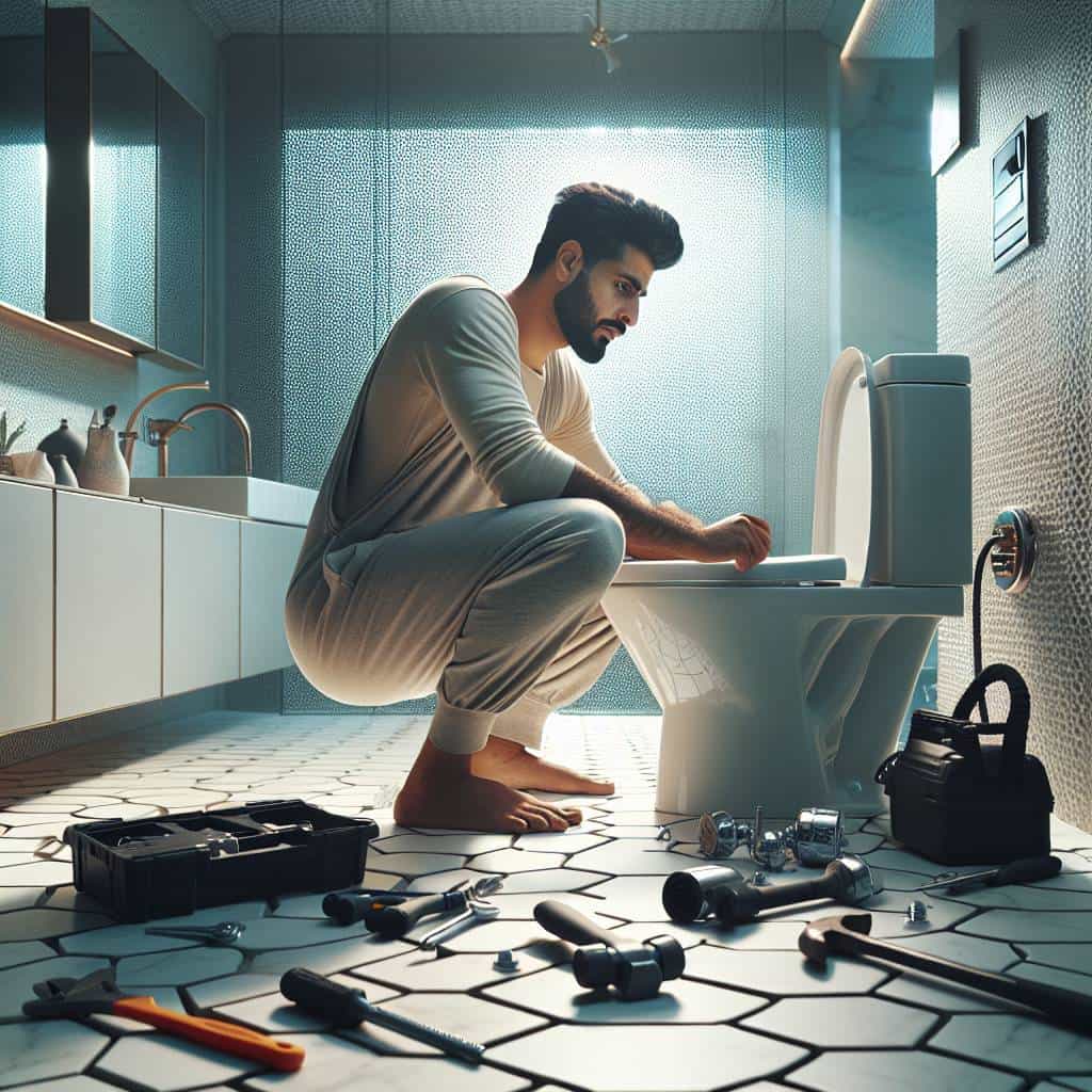 How to install a new toilet guide.