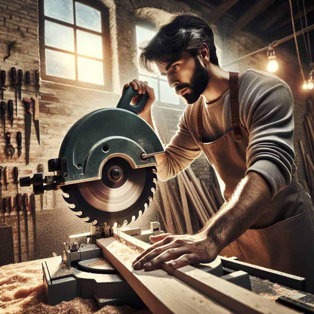 How to use a miter saw properly.