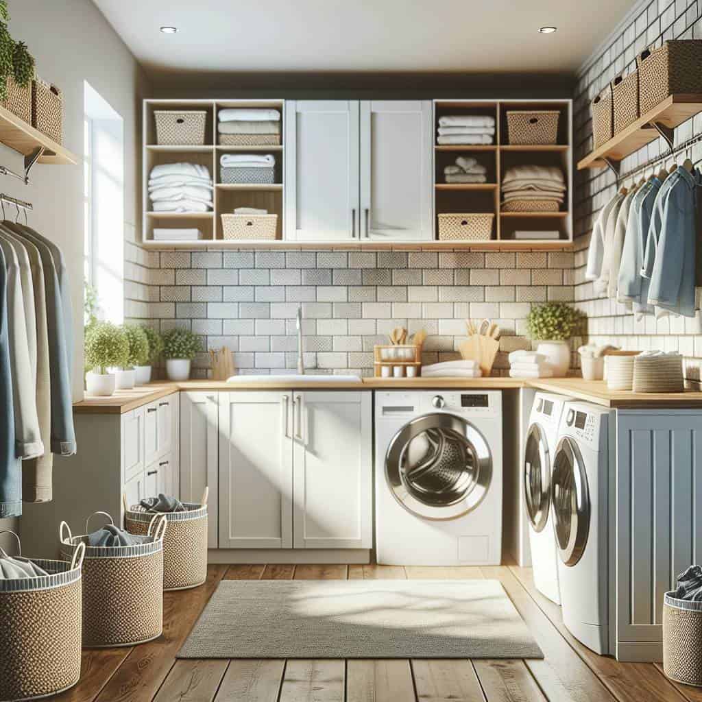 Laundry room makeover ideas with modern design.