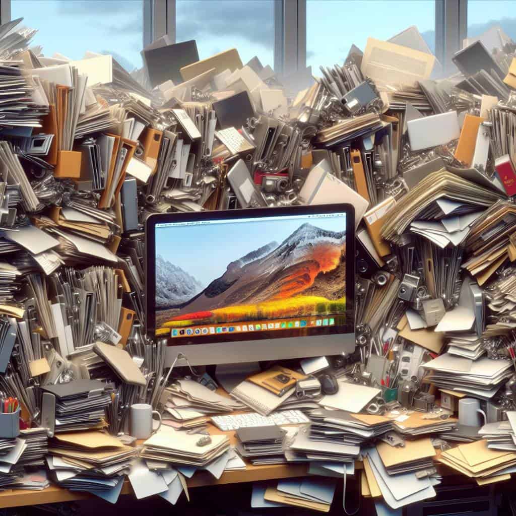 Organizing your digital files: desktop chaos.