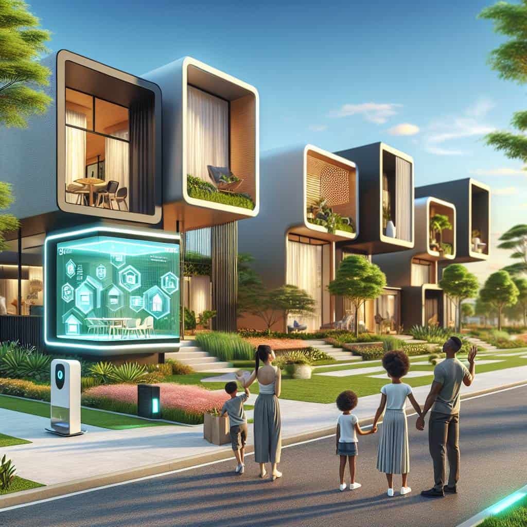 The future of home construction neighborhood.