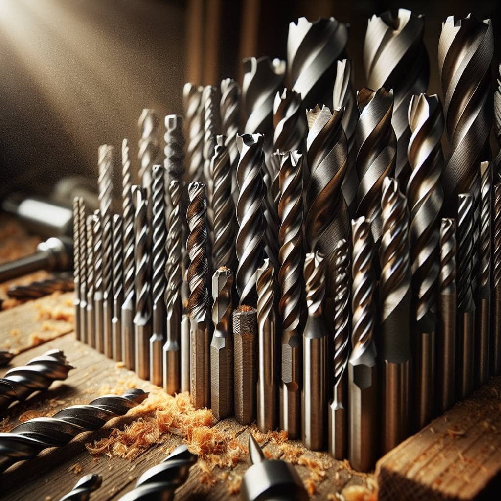 Understanding different drill bits on workbench