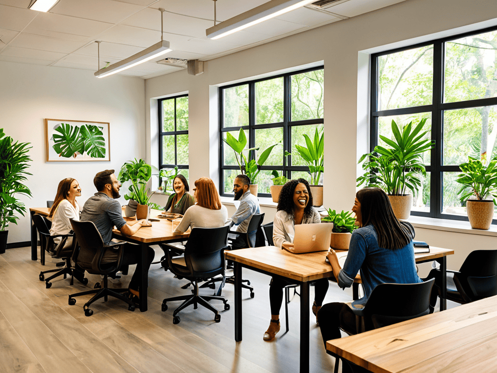 Positive Workplace culture concept