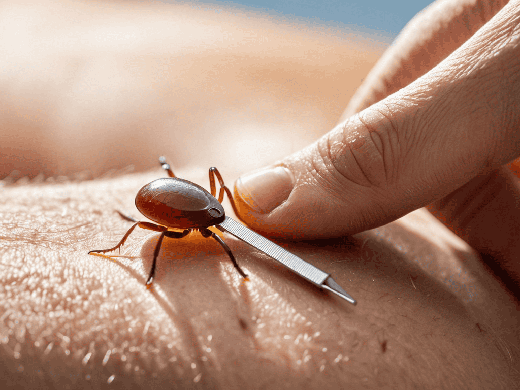 Removing a Tick Safely Done Manually