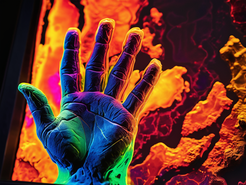 Thermal imaging artist at work