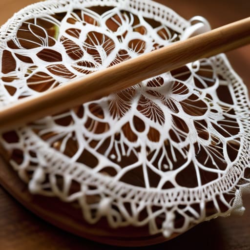 The Rhythm of the Thread in lace.