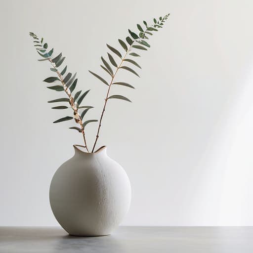 High-key minimalism in studio photography.