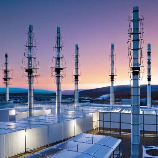 Software Defined Radio Interferometer Masts in lab.